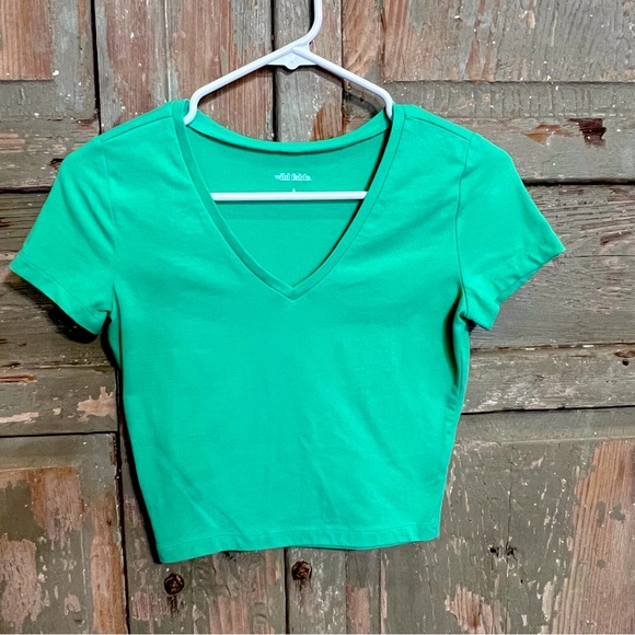 Wild Fable Mint Green Crop Top - Picture 1 of 3